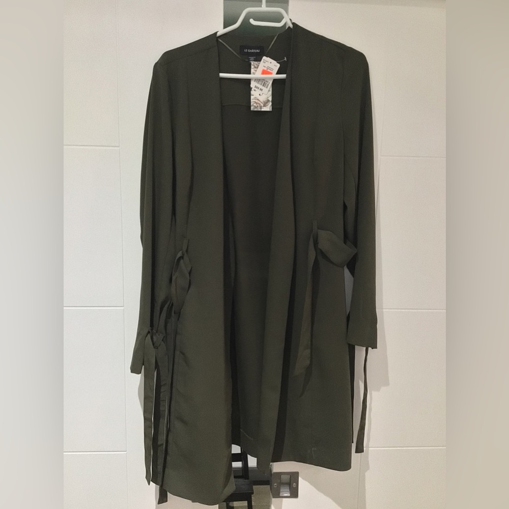 Le Chateau Khaki Green long jacket